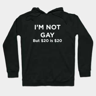 I'M NOT GAY but $20 is $20 Hoodie